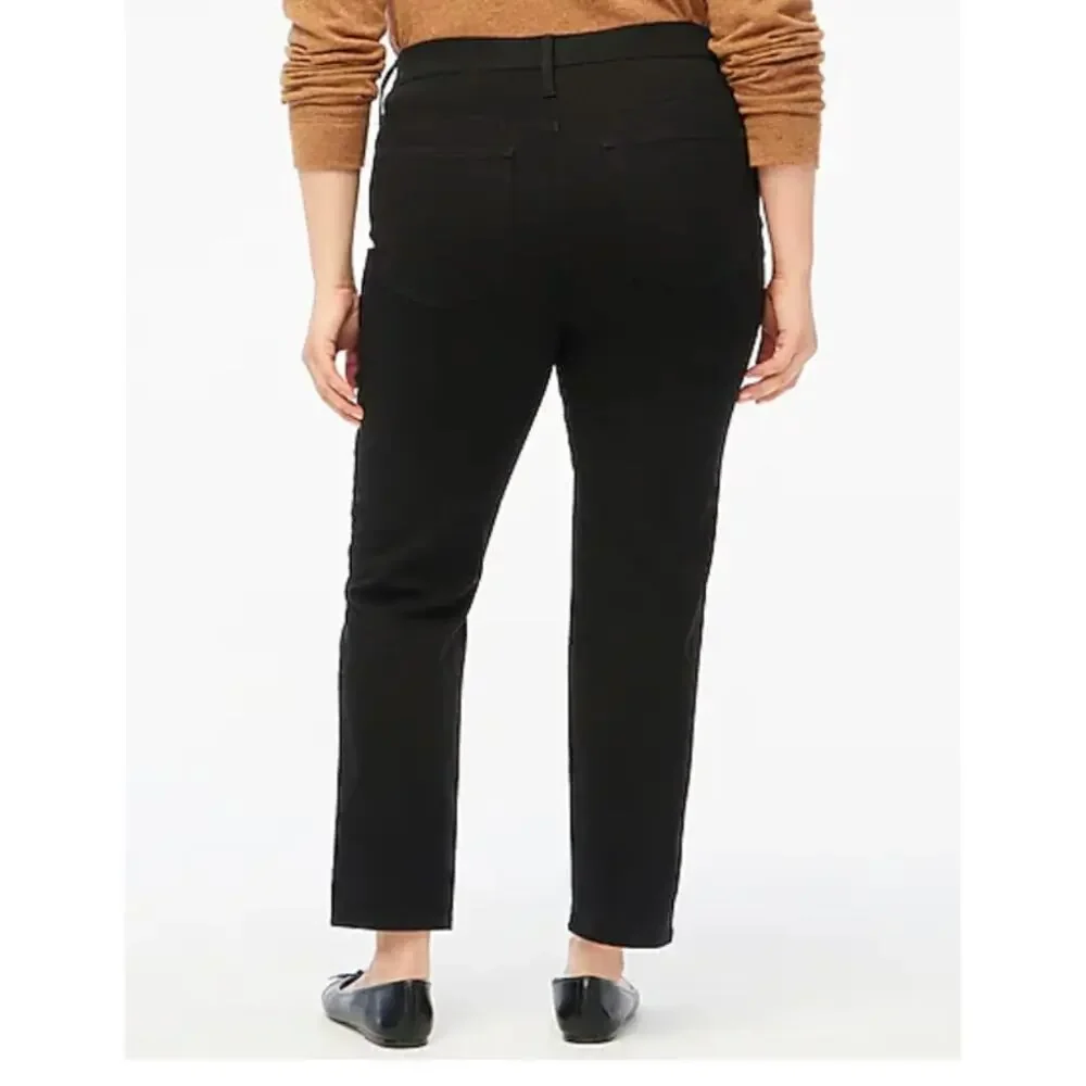 J Crew Essential Straight Jeans 31 31P P31 Black Denim NWT Crop BT024 J.Crew